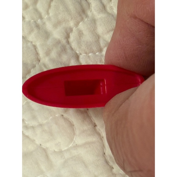 Coach Red Resin Heart USB Flash Drive Keychain Bag Charm Silver Tone Hardware - Picture 6 of 6